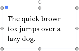 EvHTextAlignment.Left aligns the text with the left margin