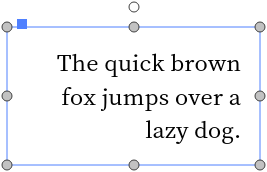 EvHTextAlignment.Right aligns the text with the right margin