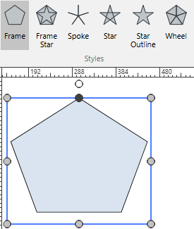The Frame multigon style