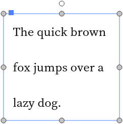 EvVTextAlignment.Full distributes the text evenly between the left and right margins